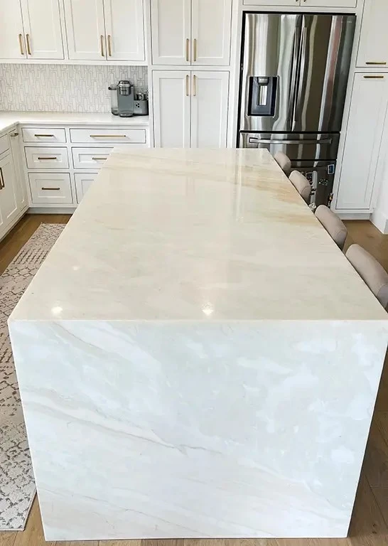 White Rhino Marble Countertop